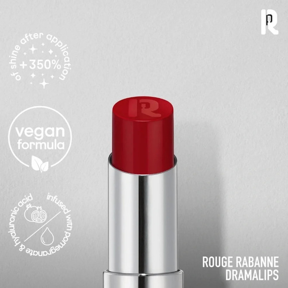 $8❤️‍🔥 Rabanne Dramalips Glassy Lipstick FIRST RED CARPET 👄 NEW IN BOX - Picture 4 of 7